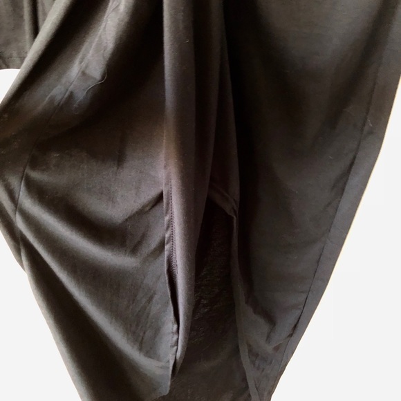 Onayaya Black Maxi Dress with Front Opening Sz Lg - Picture 4 of 7